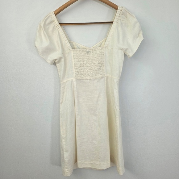 Madewell Linen-Cotton Puff-Sleeve Mini Dress - Picture 7 of 13